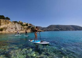 SUP-бординг в бухте Морайра, Коста-Бланка