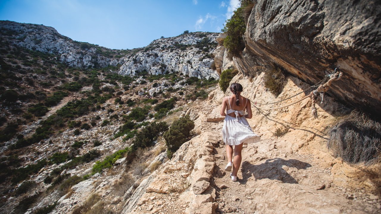 Пешие маршруты для начинающих и опытных туристов - Маршруты Туризм  - Costa Blanca Space Фото - penon-ifach-ascenso